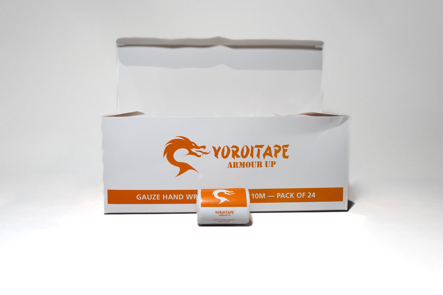 Gauze for hand wraps. 10M x 5cm. Box of 24 rolls